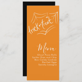 Menu de Evento da Empresa de Figuras do Halloween