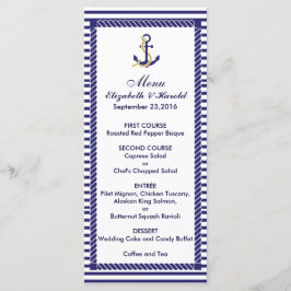 Menu de faixas de Marinhos Náuticas Elegante