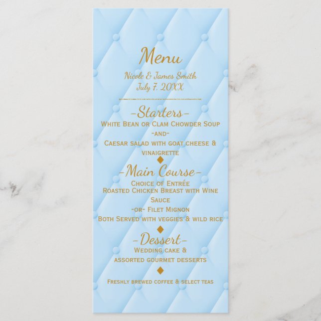 Menu de Festa da Princesa do Conto de Fadas Real c (Frente)
