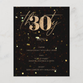 Menu de Festa de aniversário de Orçamento de 30 Do