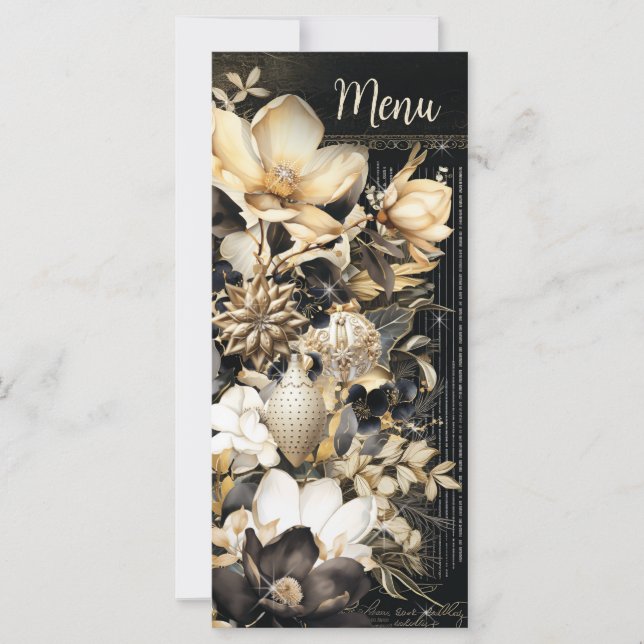 Menu de Festas de Férias Glamimour (Frente)