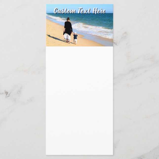 Menu de Foto e Texto Personalizado Seu Próprio Des (Frente)