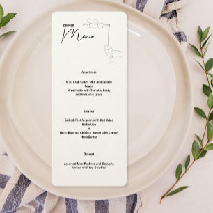 Menu de Grupo de Janto de Desenho de Linha