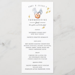 Menu de Janta de Ação de Graças