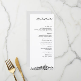 Menu de Janto da Recepção de casamento Atlanta