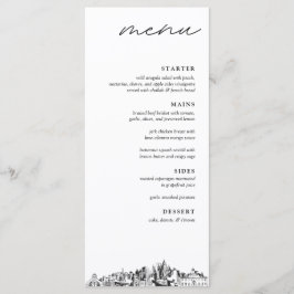 Menu de Janto da Recepção de casamento Atlanta