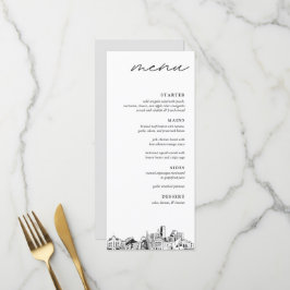 Menu de Janto de Casamentos Modernos Denver Skylin