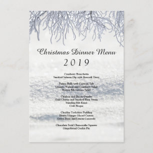 Menu de Janto de Natal das Branches de Inverno