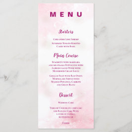 Menu de Janto de Recepção de Casamento de Jardim F