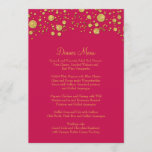 Menu de Janto Elegante de Ponto de Confetti Glitte<br><div class="desc">Menu de Janto de Correspondência para assuntos de janto, eventos de negócios corporativos e recepções de escala superior NOTA: Este é um convite impresso plano, não há brilho ou folha metálica usada. Os efeitos são produzidos graficamente. DESIGN COLLECTION: Celebração elegante, brilhante e divertida no trabalho? Esta bolinhas confete de tamanho...</div>