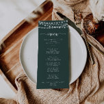 Menu de Janto Verde Luzes de String Russas<br><div class="desc">Esta corda rústica ilumina o cartão verde do janto é perfeito para um casamento clássico. A design apresenta belas luzes de cordas pintadas manualmente em um fundo verde. Este menu pode ser usado para recepção de casamento,  janto de ensaio,  chá de panela ou qualquer evento.</div>