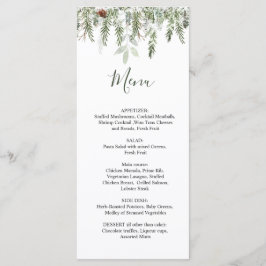 Menu de Natal do Winter Greenery