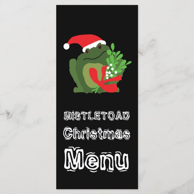 Menu de Natal Mistle toad (Frente)