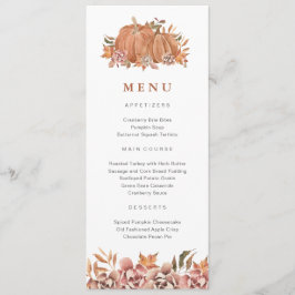 Menu de Outono de Abóbora