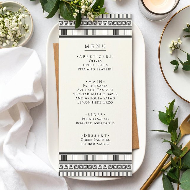 Menu de Partido com para Partido Grego ou Romano (Criador carregado)