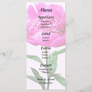 Menu de Pequim Rosa Escuro