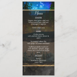 Menu de plano de floresta