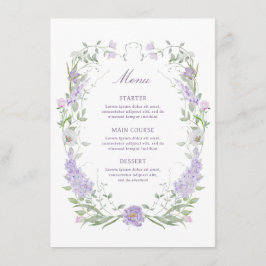 Menu de quadro de Lavanda flexível