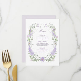 Menu de quadro de Lavanda flexível