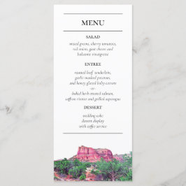 Menu de Recepção das Montanhas Pintadas com Arizon