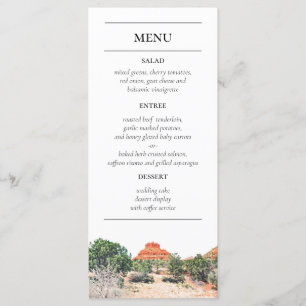 Menu de Recepção das Montanhas Pintadas com Arizon