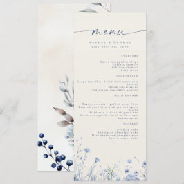 Menu de Recepção de Casamento Elegante