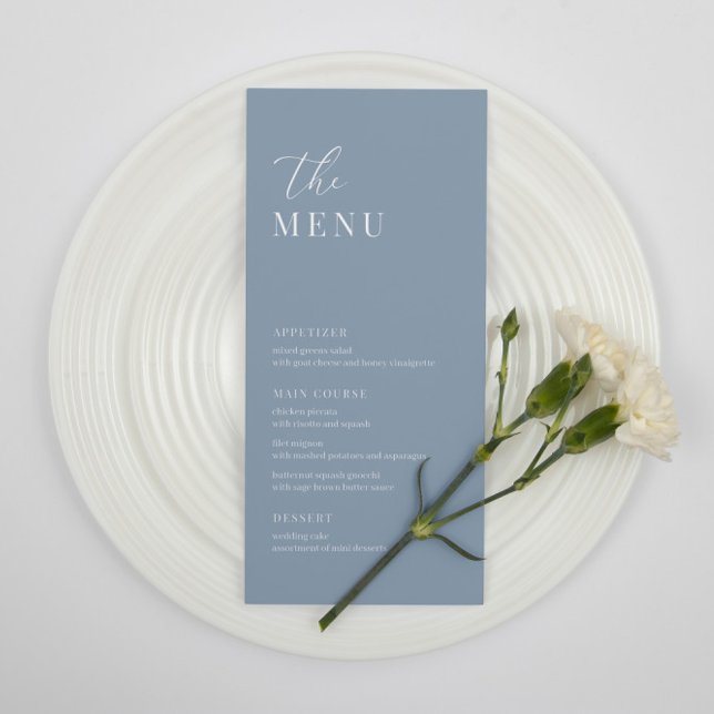Menu de Recepção de Casamentos Elegantes Modernos  (Criador carregado)