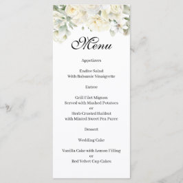 Menu de Rosas Brancas