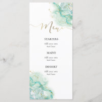menu de tinta respingo aquarela