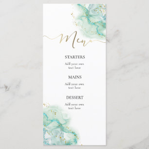 menu de tinta respingo aquarela