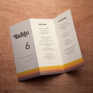 Menu de Vintage da Retro 60s e Triplicação do Núme