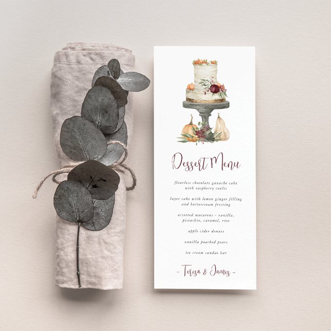 Menu Descarte do Deserto Personalizado de Bolo de Camad (Criador carregado)