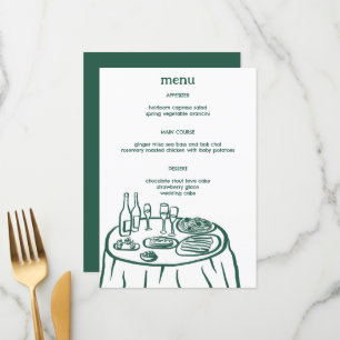 Menu Desenho moderno de porta de Mesa de buffet Whimsic