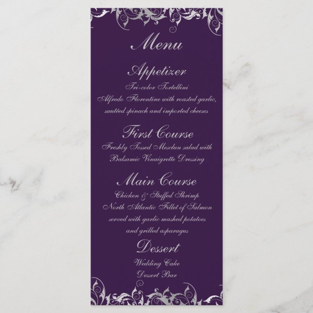 Menu design personalizado (Frente)