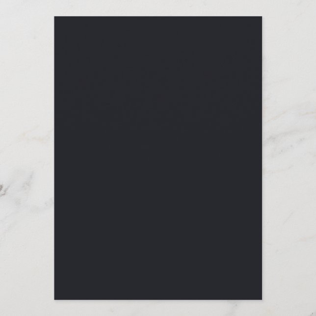 Menu Design simples preto personalizado Adicionar Foto  (Frente)