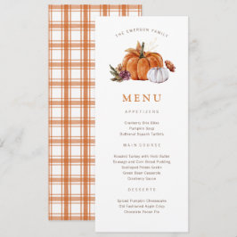 Menu Dia de Ação de Graças do Abobrinha