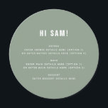 Menu Diversão Sage Verde Nome do Convidado Local Cartõe<br><div class="desc">Diversão Monocromática Nome de Convidado Menu Place Card Wedding Pode ser totalmente personalizado para atender às suas necessidades. © Gorjo Designs. Feito para você através da plataforma Zazzle. // Procurando itens correspondentes? Outros artigos de papelaria do conjunto disponível na seção "coleções" da minha loja. // Precisa de ajuda para personalizar...</div>