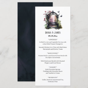 Menu do Banco de Jardim Gótico Elegante