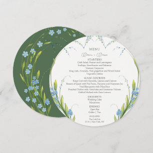 Menu do Círculo Esquecer-Me-Não-Casamento