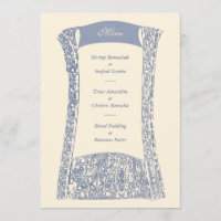 Menu do evento do casamento da indústria