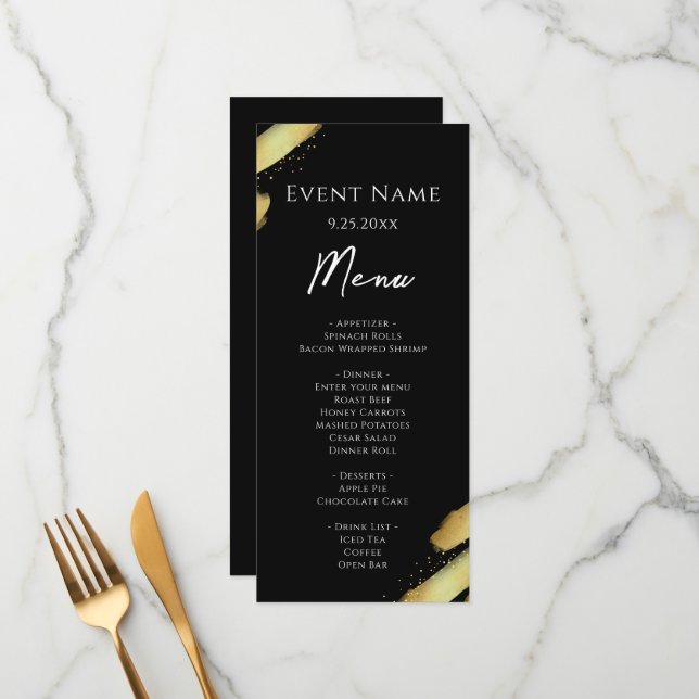 Menu do Evento Ouro Preto (Frente/Verso In Situ)