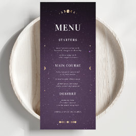Menu do Janto de Casamento Celestial da Lua Dourad