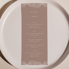 Menu do Janto de Casamento com Rosa Semi Floral