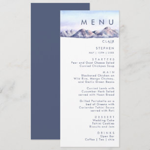 Menu do Janto de Casamento Sunset da Montanha de i
