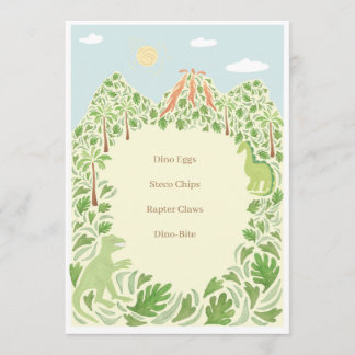 Menu do Partido Dino-Mite