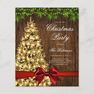 Menu do Programa Convite da Árvore de Natal Russo 