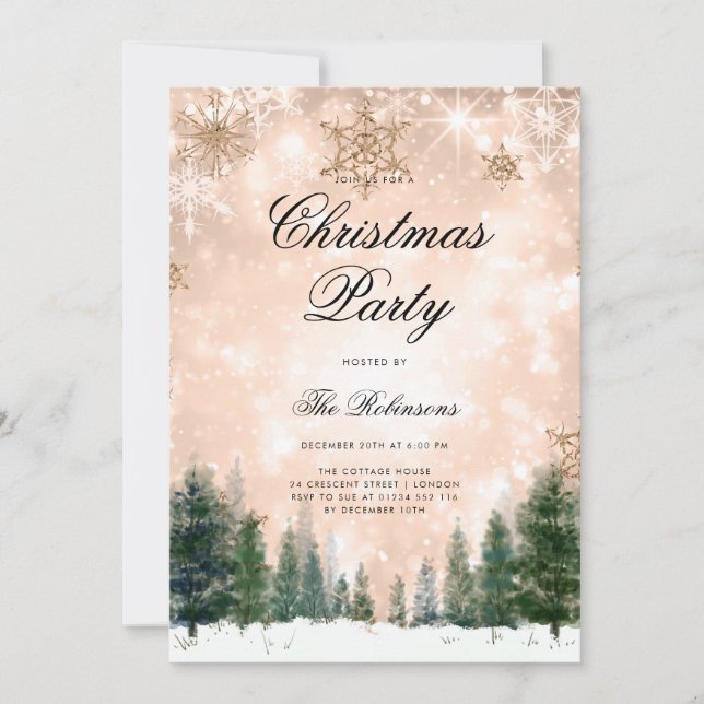 Menu do Programa Convite para o Natal de inverno d (Frente)