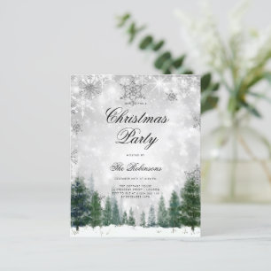 Menu do Programa Convite Silver Winter Wonderland