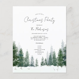 Menu do programa de convite da Festa de Natal Simp