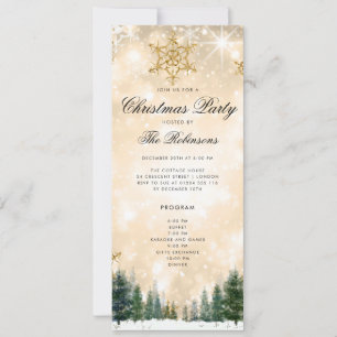 Menu do Programa de Convite para Férias de Natal D